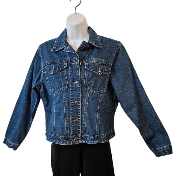 St John's Bay Vintage Trucker Jean Jacket sz M - Picture 1 of 7